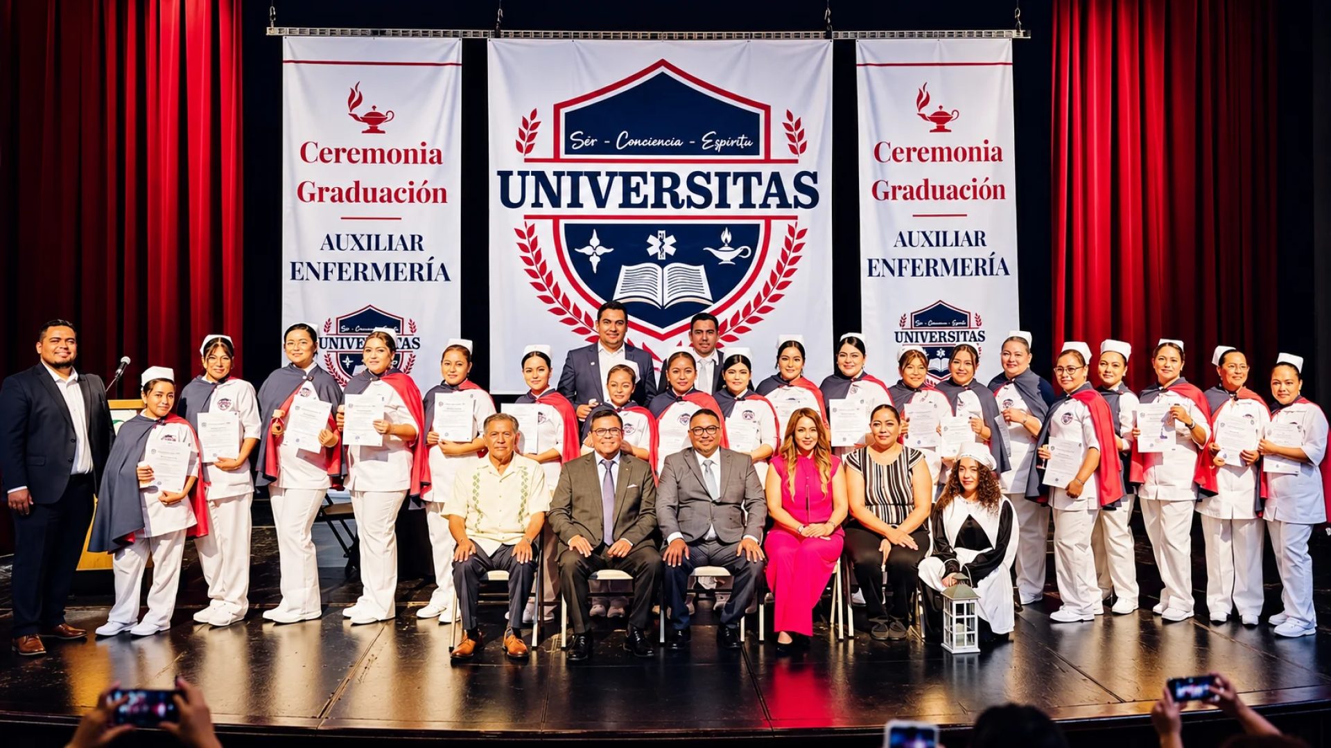 Estudiantes de enfermería de UNIVERSITAS en prácticas
